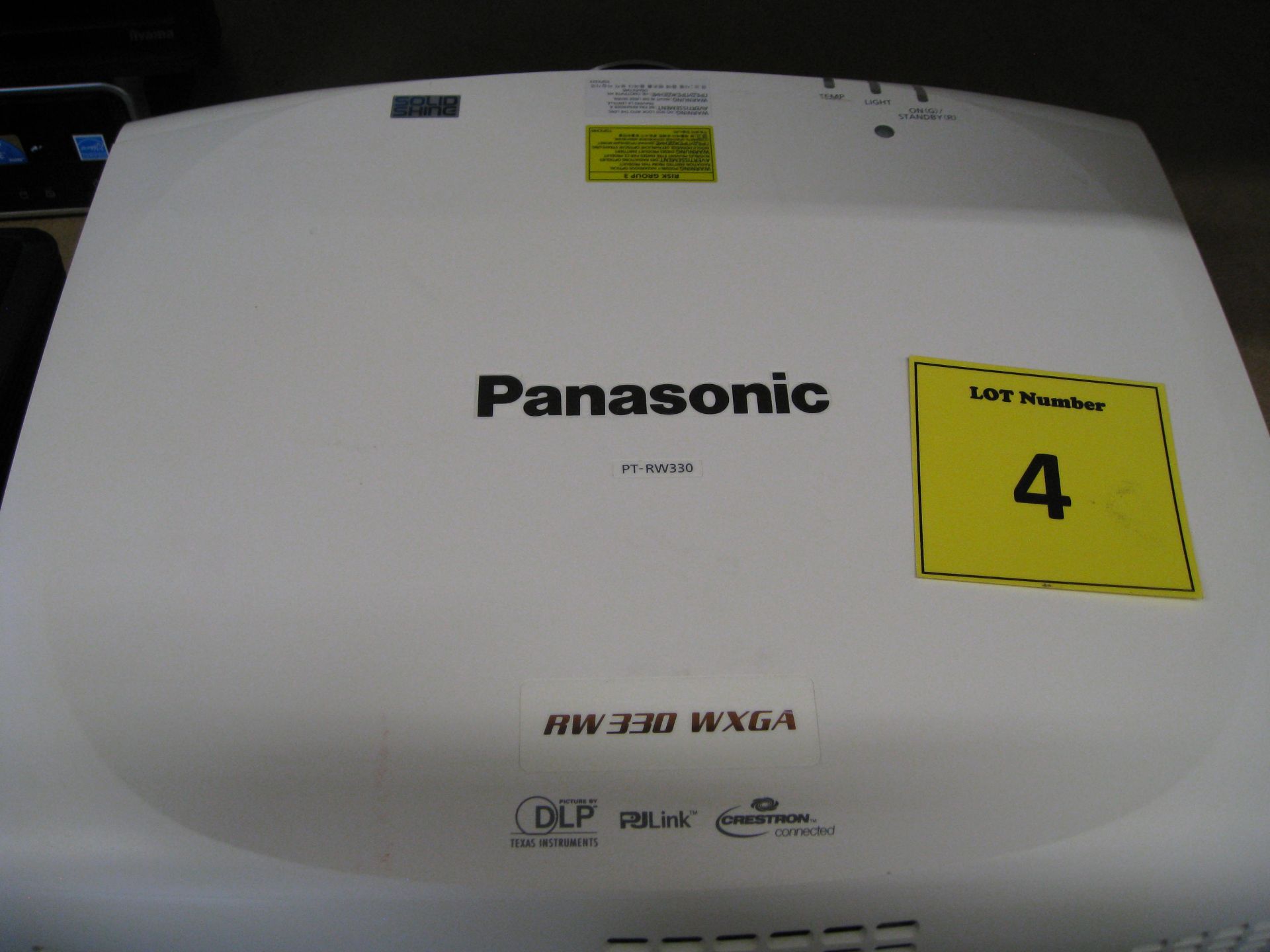 PANASONIC DLP PROJECTOR. MODEL PT-RW330EA. WITH HDMI. RUNTIME 13144 - Image 2 of 4