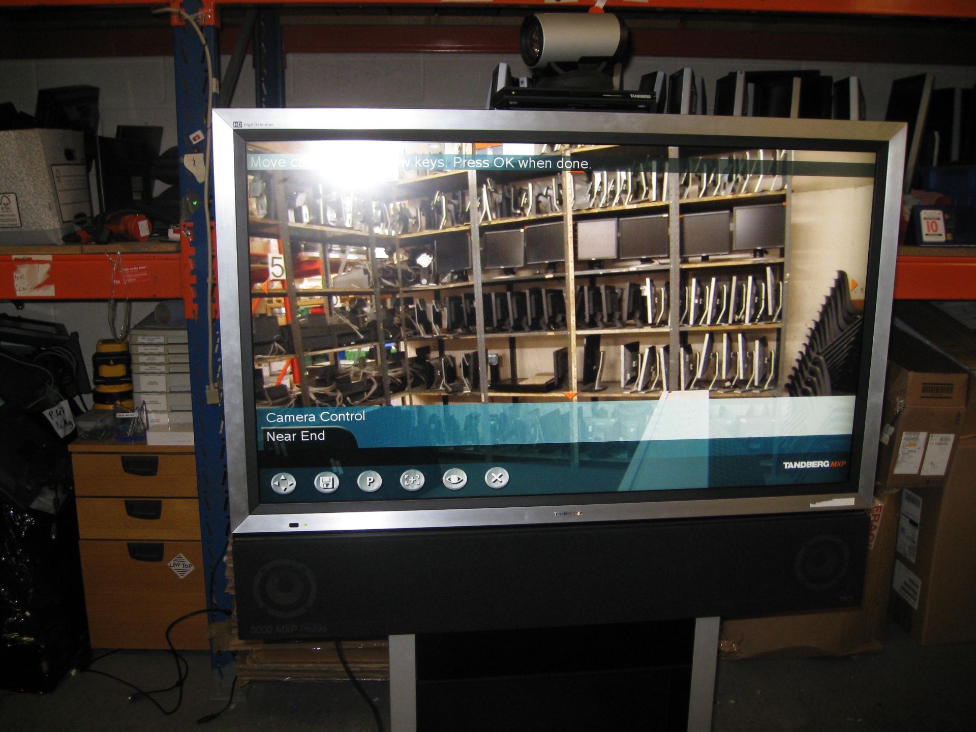 TANDBERG MXP VIDEO CONFERENCING SYSTEM TTC7-09. COMPRISING 42" FS-L4201C HD SCREEN, TTC7-09 CODEC - Image 4 of 16