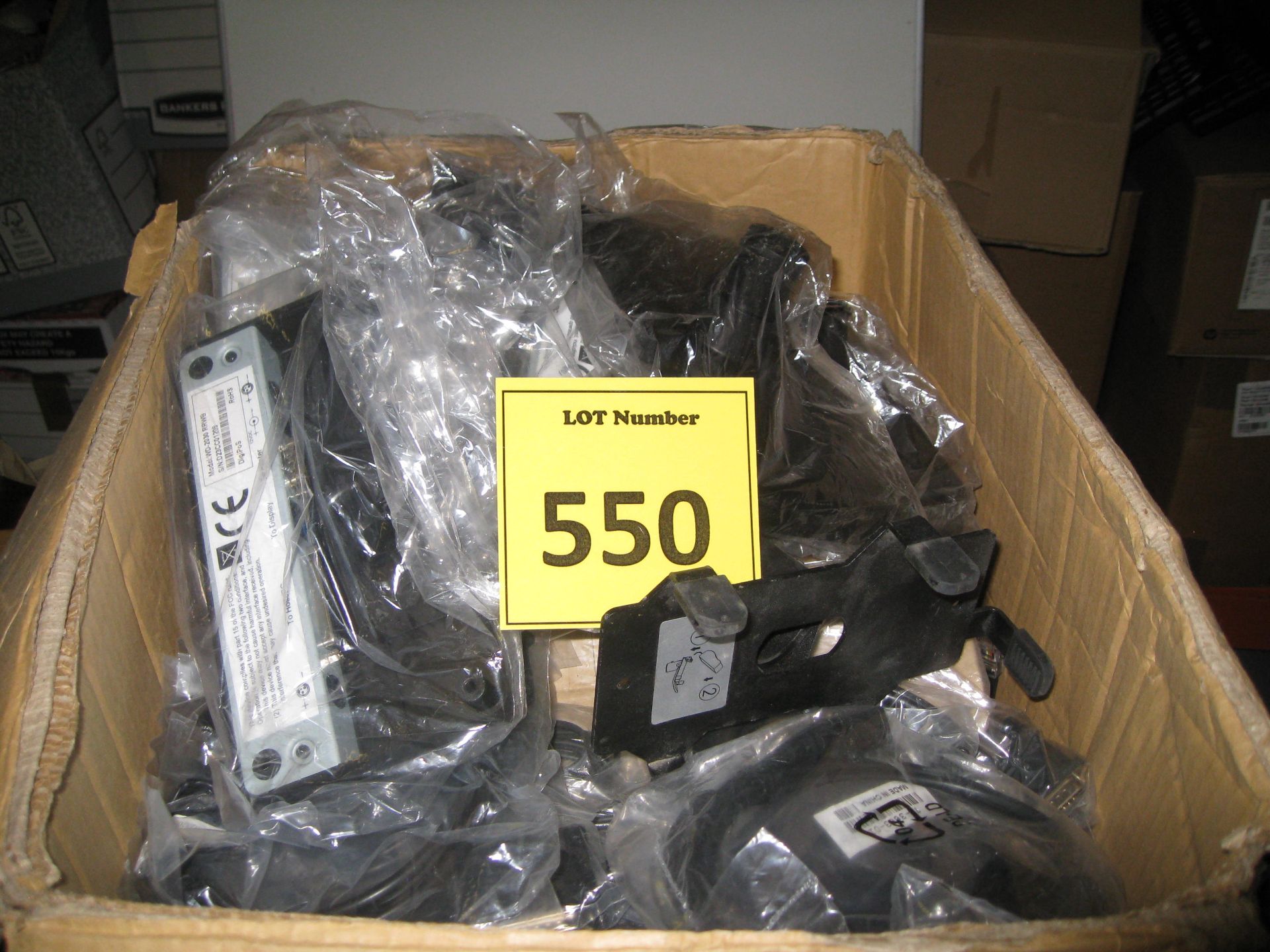 LARGE BOX OF DIGIPOS POINT OF SALE FITTINGS.