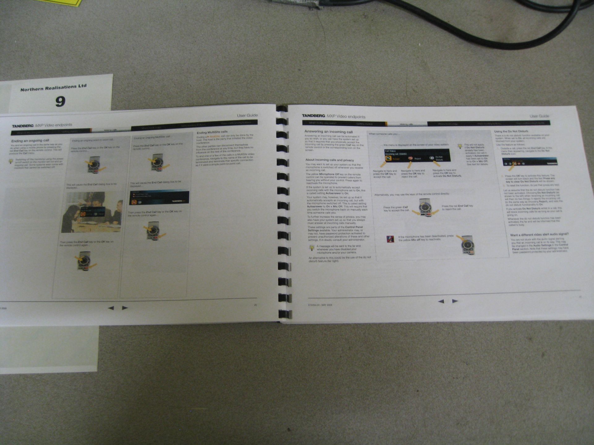 TANDBERG MXP VIDEO CONFERENCING SYSTEM TTC7-09. COMPRISING 42" FS-L4201C HD SCREEN, TTC7-09 CODEC - Image 16 of 16