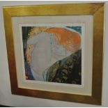 GUSTAV KLIMT - A high quality print of the famous 'Dance/ Danae' by Gustav Klimt, framed, measures