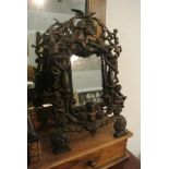 VINTAGE/ COLLECTABLE - A vintage cast metal dressing table mirror/ photograph frame.