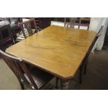 FURNITURE/ HOME - A stunning antique Walnut dining table with beautiful age related patina on 4