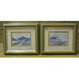 K J MURTAGH - A pair of framed prints, 'Feeding the Chicken - Co Mayo' & 'Renvyle - Connemara', both