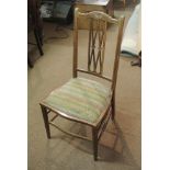 FURNITURE/ ANTIQUE - A small Edwardian inlaid occasional chair.