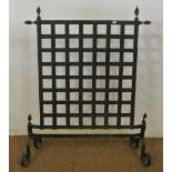 FURNITURE/ HOME - A wrought iron, hand made, fire guard. Measures 59x76cm