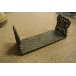 ANTIQUE/ FURNITURE - A Black Forest extendable bookshelf, heavily carved with decorative honeycomb &