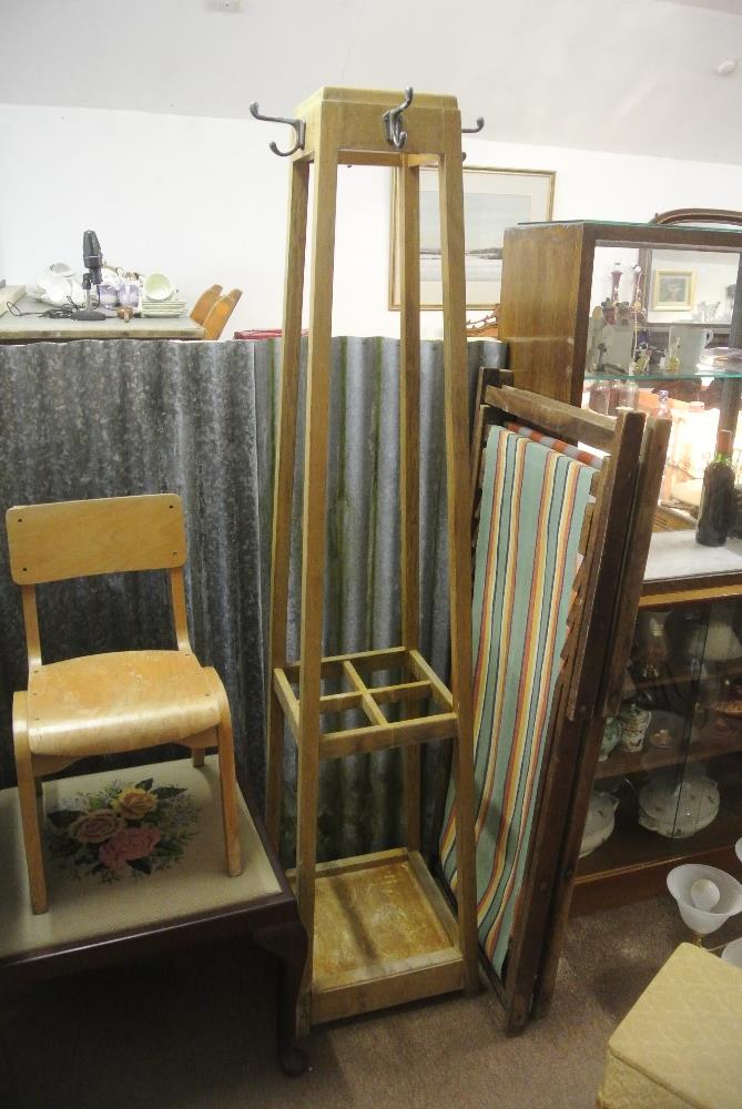 FURNITURE/ HOME - A stunning Edwardian Oak coat, hat & umbrella stand.