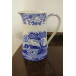 SPODE - A Spode 'Italian' blue & white water jug, measuring 17cm (S3447 AO)