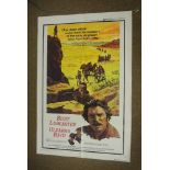 FILM POSTER - A vintage film poster for the film 'Ulzana's Raid', starring Burt Lancaster, printed