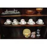 ANTIQUE/ TEACUPS - A collection of 5 various teacup trio's to include teacups, saucers & side