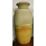 VINTAGE/ CERAMIC - A large fat lava vase, produced in West Germany by Scheurich Karamik, pattern