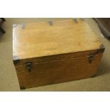 MILTARY/ANTIQUE - A beautiful large wooden military chest, which has been lovingly restored &