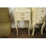 FURNITURE/ HOME - An antique French style set of 2 drawers on cabriole legs.