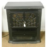 FURNITURE/ HOME - An electric fan burning fire/ cast iron effect heater, untested.