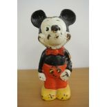DISNEY/ MICKEY MOUSE - A painted cast iron Mickey