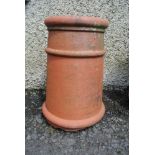 HOME/ GARDEN - A large terracotta chimney pot. Mea