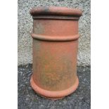 HOME/ GARDEN - A large terracotta chimney pot. Mea