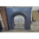FURNITURE / HOME - A cast metal fire surround with