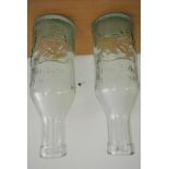 COLLECTABLES - A pair of vintage 1950s glass milk