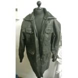 FASHION - A vintage Tann Ucci leather jacket, size