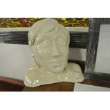 CERAMICS - A handmade ceramic bust/ study of a wom