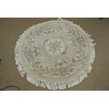 FURNITURE/ HOME - A large circular Chinese rug wit