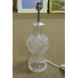 GLASS/ HOME - A beautiful Tyrone Crystal lamp base