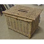 COLLECTABLES - A vintage wicker fisherman's basket