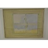 ARTWORK - A framed watercolour by Gordon W Drew, t