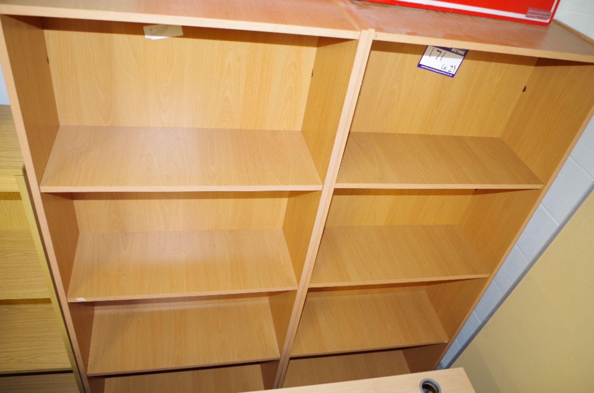 Pair of bookcases. NO VAT. LOC Applies.