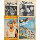 1932-1936. Olympia. 2 albums de vignettes sur les Jeux de Los Angeles et Berlin. On y joint 3
