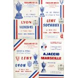 Lot de 10 programmes de Coupe de France pour les 16ème, 8ème, 1/4 et demi-finale avec Nantes,