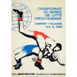 Affiche des Championnats du Monde de Lutte Gréco-Romaine à Tampere en Finlande du 6 au 8 juin