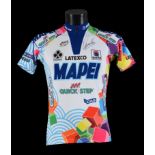 Axel Merckx. Maillot porté avec la formation Mapei-Quick Step pour la saison 1999. Fils du «