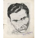 Programme de la rencontre opposant Marcel Cerdan et édouard Tenet en 1946, combat pour le titre de