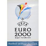 Affiche officielle de l’Euro 2000 en Belgique et aux Pays-Bas où l’équipe de France s’imposera en