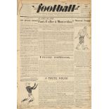 Collection complète en 11 reliures de la revue «Football» (surnommée Football Rossini, du nom de son