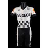 Gilbert Duclos-Lassalle. Combinaison portée avec l’équipe Peugeot sur le Tour de France 1986 (