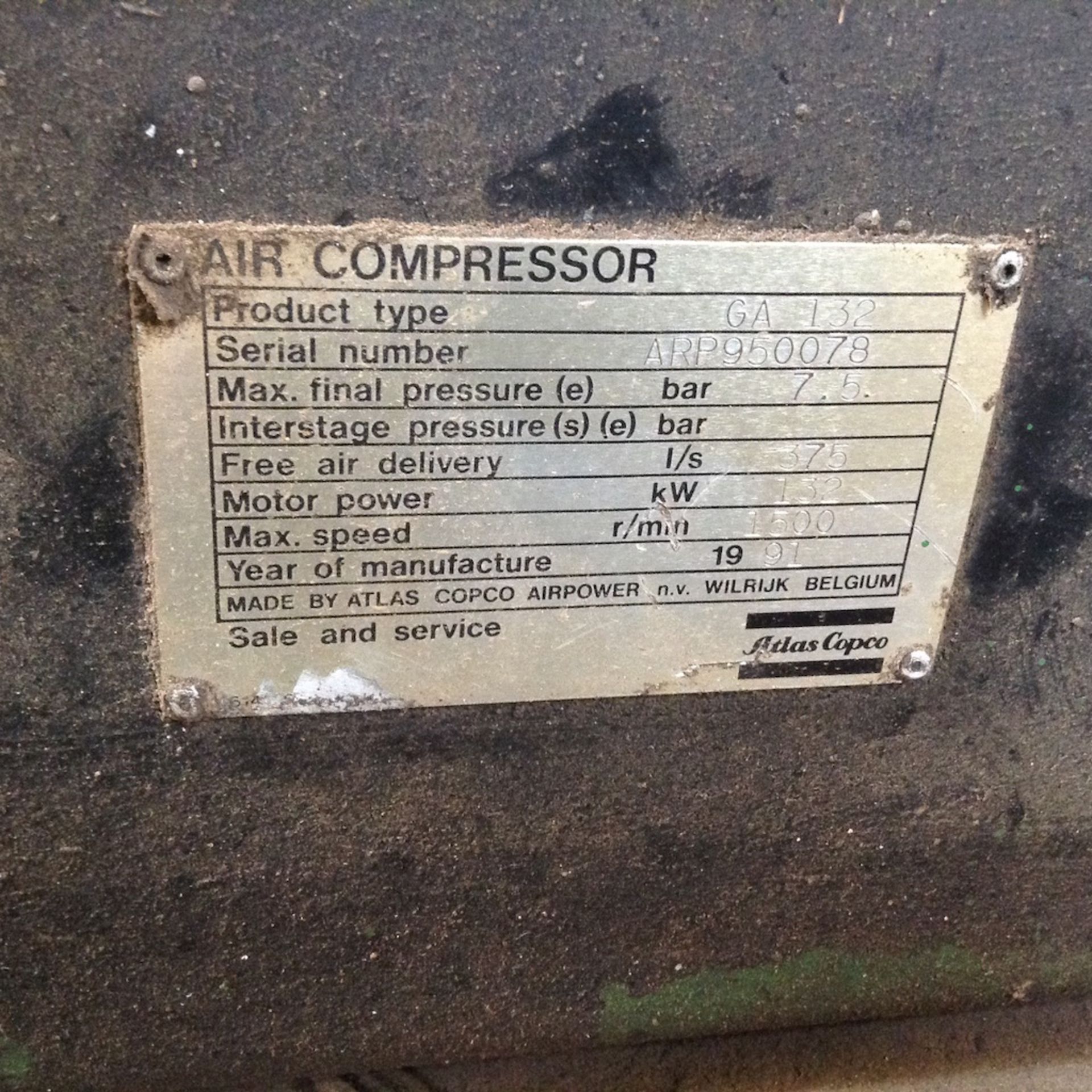 3 X Atlas Copco GA 132 Air Compressor - Image 17 of 23