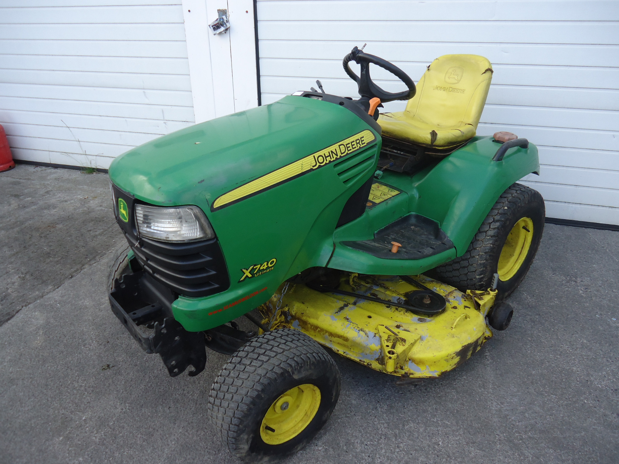 John Deere X740 Ultimate Diesel Ride On Mower 3031Hrs. Located in Naas ...