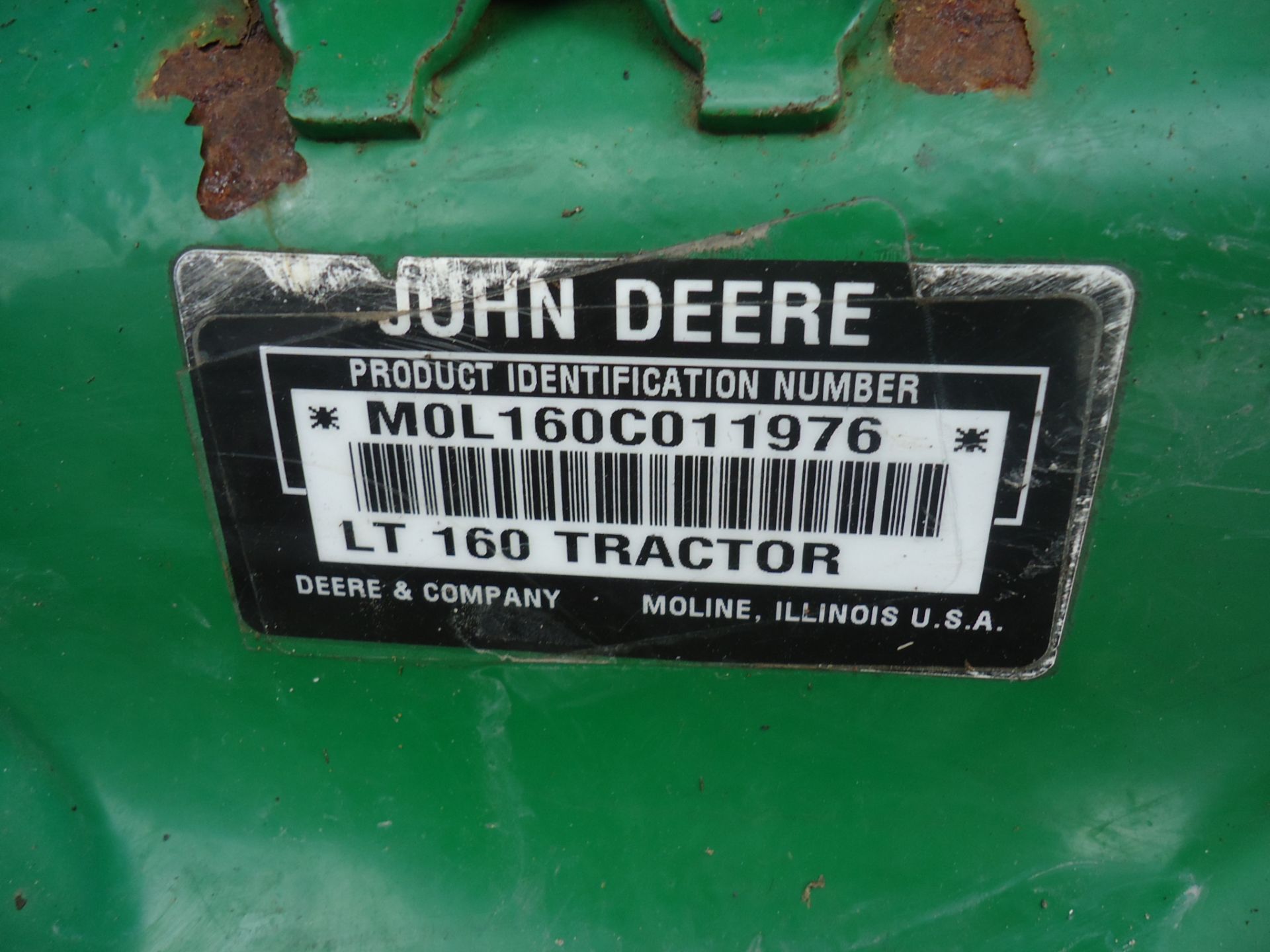 John Deere LT160 Automatic Ride On Mower - Image 7 of 9