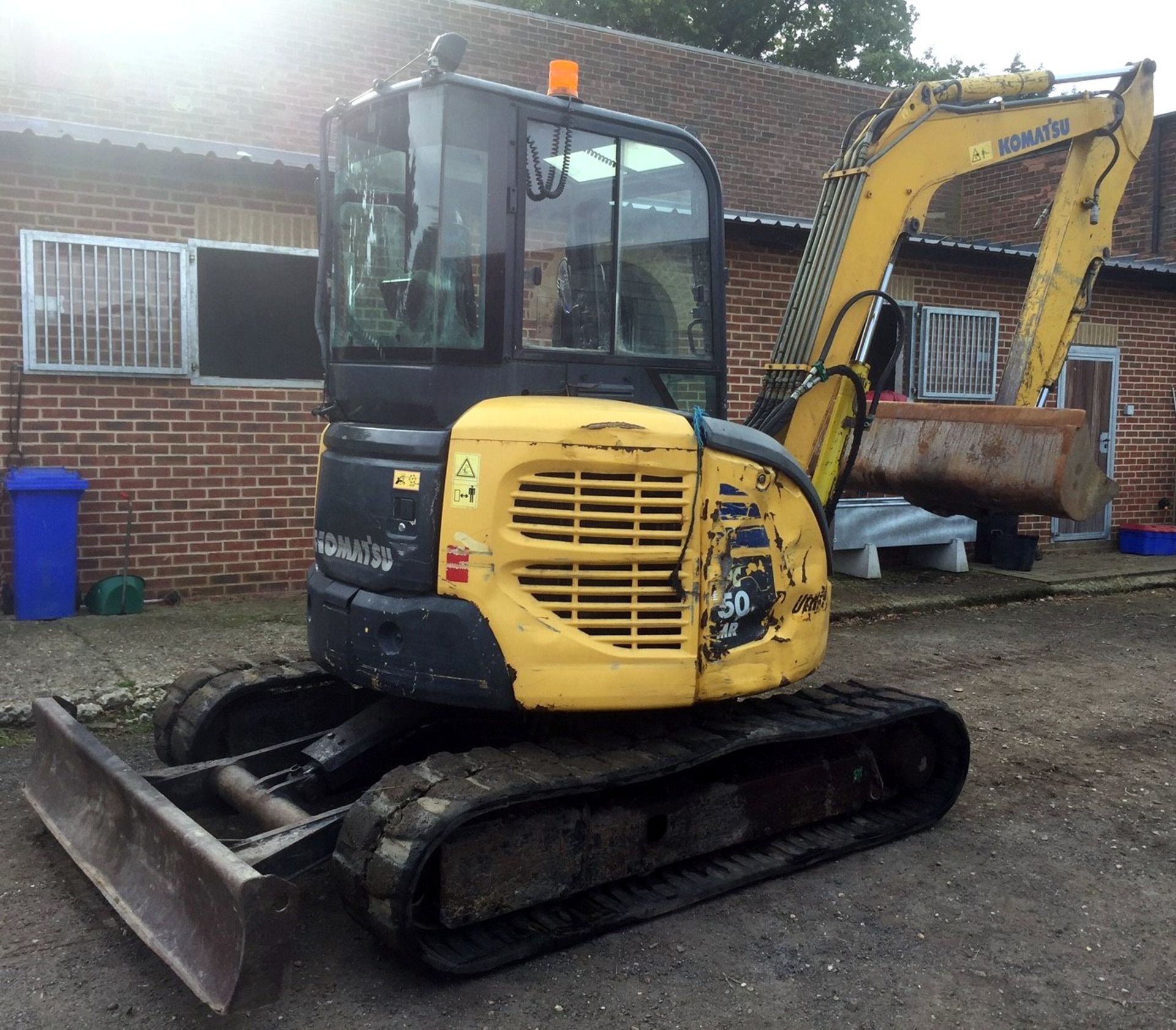 2005 Komatsu PC50MR-2 Midi Excavator, Blade, Rubber Tracks, Offset S/N: KMPTC094A77F00373, Hours: - Image 5 of 14