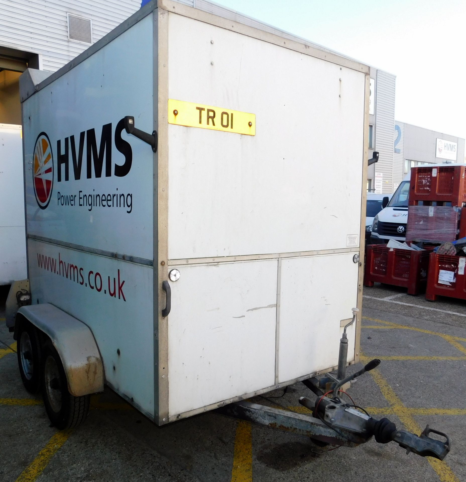 Baroni-Martin Twin Axle Oil Transfer Box Trailer c/w Roller Door - Image 4 of 5