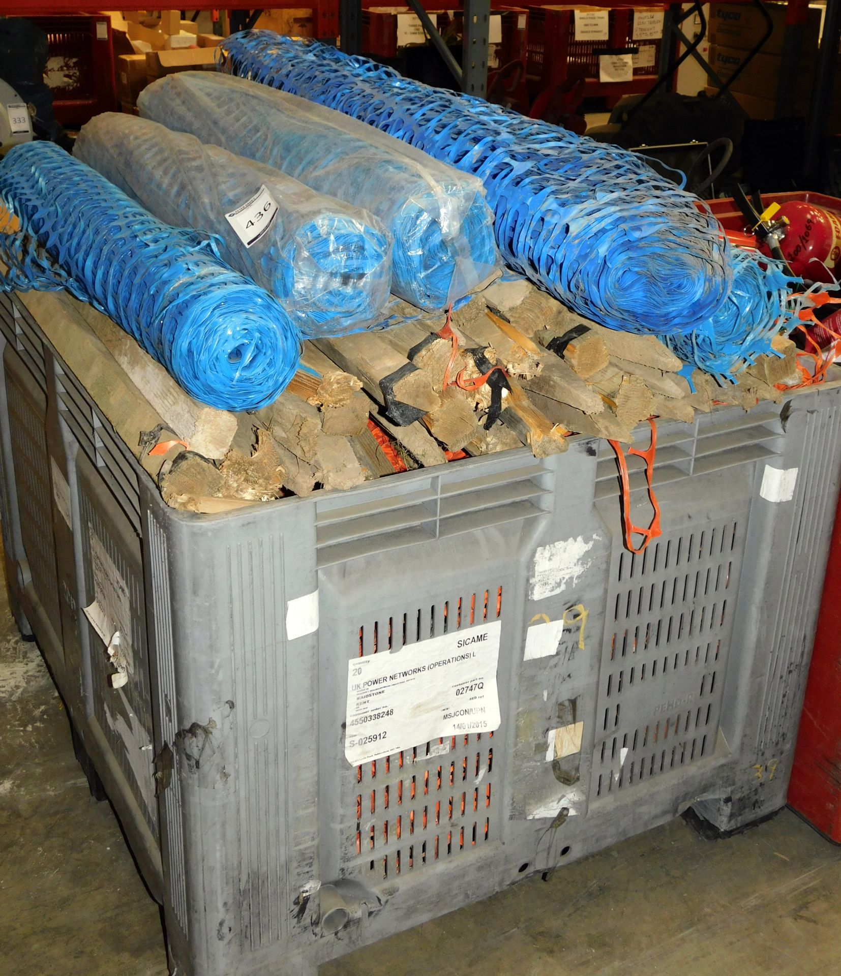 Contents of Pallet to include Quantity of Barrier Fencing