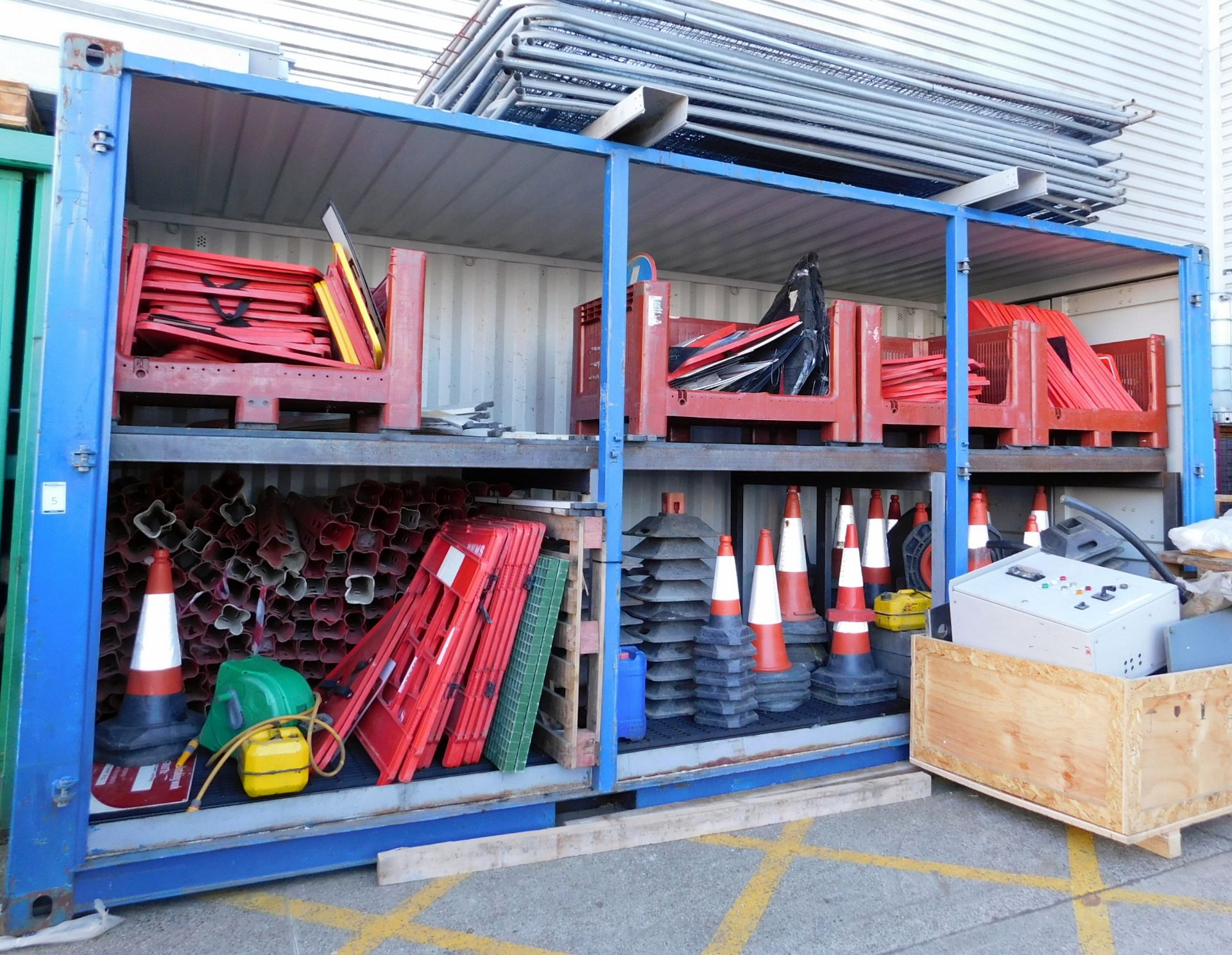 Open Sided 20ft Container c/w Oil Drip Tray (to be collected on Thursday 15th December)