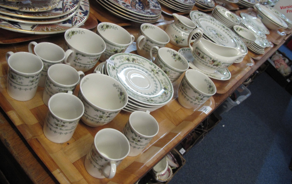 Five trays of Royal Doulton fine china 'Provencal' tea,