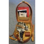 Vintage Volex cine camera in its original case with manual and accessories.