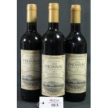 Three bottles Grand Vin de Bordeaux 2005