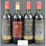 Three bottles of 1986 Chateau Hauterive